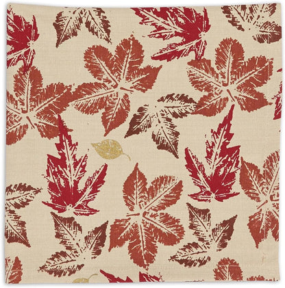 Rustic Autumn Leaves Kitchen Collection Thanksgiving & Fall Table Décor, Napkin Set, 20X20, 6 Piece